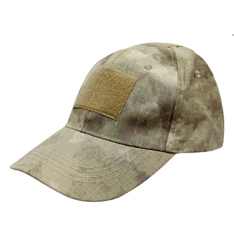 Men's Cotton Adjustable Strap Camouflage Pattern Military Caps