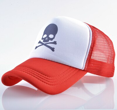 Men's Polyester Adjustable Strap Casual Skeleton Baseball Cap