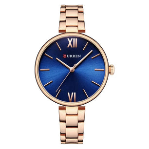 Women's Alloy Case Bracelet Clasp Luxury Classic Quartz Watch