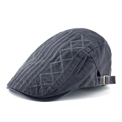 Men's Cotton Adjustable Strap Casual Wear Solid Pattern Cap