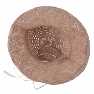 Women's Polyester Solid Pattern Sun Protection Formal Beach Hat