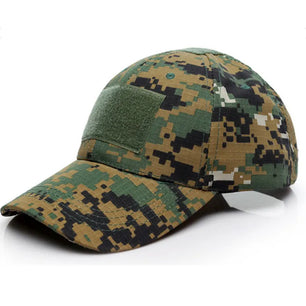 Men's Cotton Adjustable Strap Camouflage Pattern Military Caps