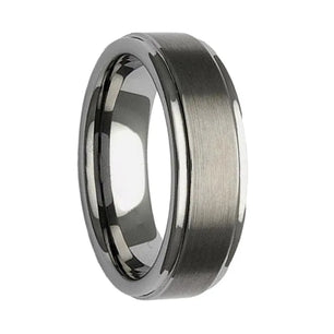 Men's Metal Tungsten Geometric Shaped Classic Wedding Ring