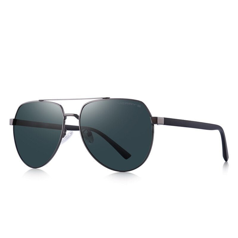 Men's Alloy Frame Polycarbonate Lens Oval Shaped Sunglasses