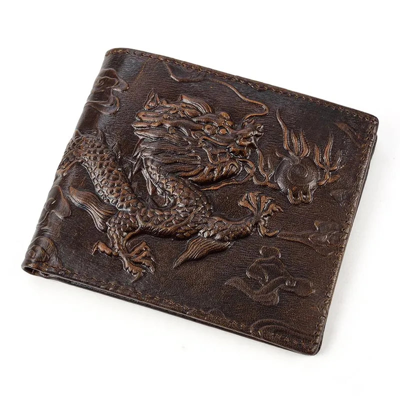 Men's Genuine Leather Alligator Pattern Card Holder Trendy Wallet