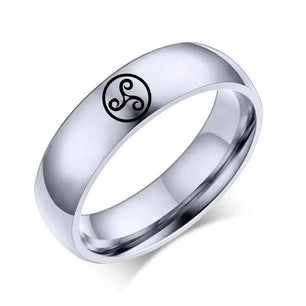 Men's Metal Stainless Steel Geometric Shaped Classic Wedding Ring