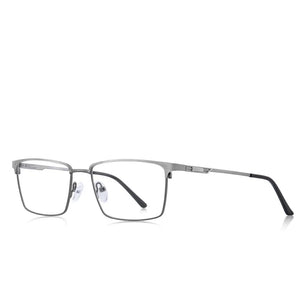 Men's Alloy Frame Full-Rim Square Shaped Trendy Optical Glasses