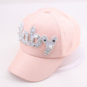 Women's Cotton Pearl Pattern Casual Wear Hip-Hop Snapback Caps