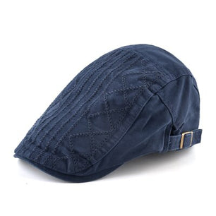 Men's Cotton Adjustable Strap Casual Wear Solid Pattern Cap