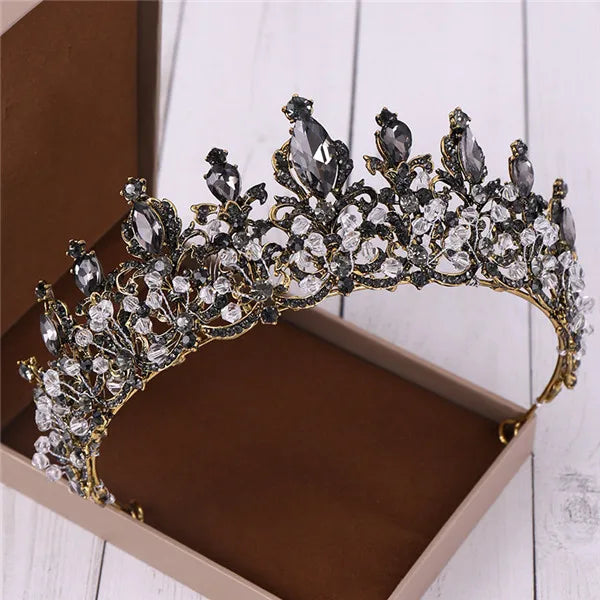 Women's Zinc Alloy Plant Pattern Tiaras Bridal Classic Crown