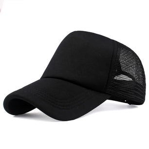 Men's Cotton Adjustable Strap Solid Pattern Snapback Baseball Cap