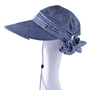 Women's Cotton Solid Pattern Anti-UV Sun Protection Trendy Hat