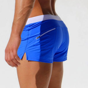 Men's Polyester Drawstring Closure Quick-Dry Swimwear Shorts