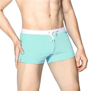 Men's Spandex Quick-Dry Swimwear Solid Pattern Beach Shorts