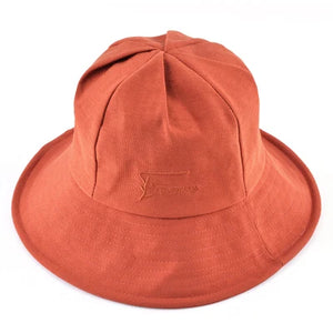 Women's Polyester Adjustable Strap Solid Pattern Sun Protection Hat