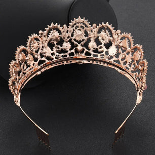 Women's Zinc Alloy Plant Pattern Tiaras Bridal Classic Crown