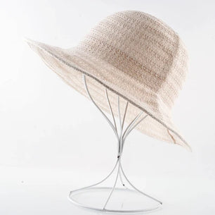 Women's Polyester Solid Pattern Sun Protection Glamorous Hat