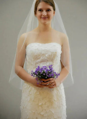 Women's Polyester Cut Edge One-Layer Cathedral Wedding Veils