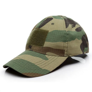 Men's Cotton Adjustable Strap Camouflage Pattern Military Caps