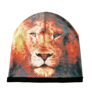 Women's Acrylic Animal Pattern Casual Wear Hip Hop Winter Cap