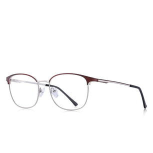 Men's Alloy Frame Full-Rim Square Shaped Optical Prescription Glasses