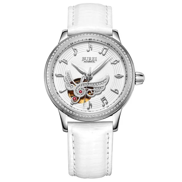 Women's Automatic Stainless Steel Round Shaped Luxury Watch