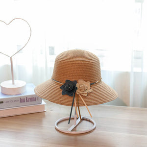 Women's Straw Floral Pattern Casual Wear Beach Sun Hats