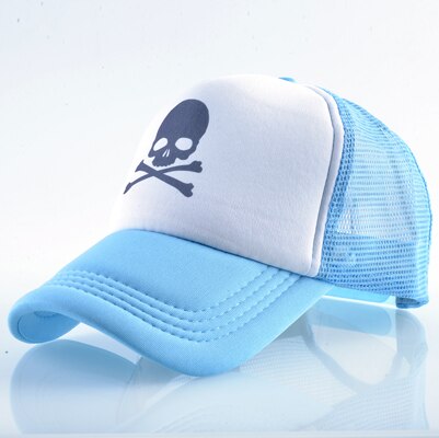 Men's Polyester Adjustable Strap Casual Skeleton Baseball Cap