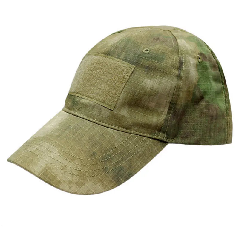 Men's Cotton Adjustable Strap Camouflage Pattern Military Caps