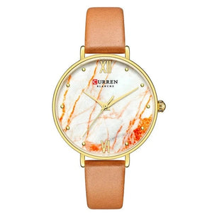 Women's Stainless Steel Round Shaped Waterproof Luxury Watch