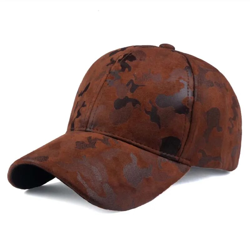 Women's Cotton Adjustable Strap Sun Protection Camouflage Cap