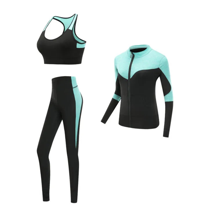 Women's Spandex Short Sleeves Running Fitness Sports Yoga Set