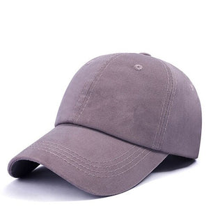 Men's Cotton Adjustable Casual Wear Snapback Plain Baseball Caps