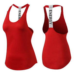 Women's Polyester O-Neck Sleeveless Breathable Fitness Workout Top