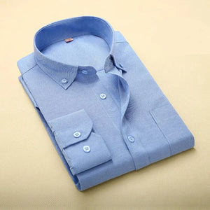 Men's Cotton Turn-Down Collar Full Sleeves Single Breasted Shirt