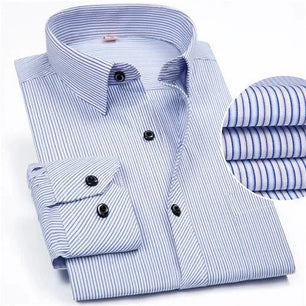 Men's Cotton Turn-Down Collar Full Sleeves Single Breasted Shirt