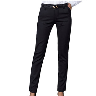 Women's Cotton High High Waist Formal Wear Plain Denim Pants