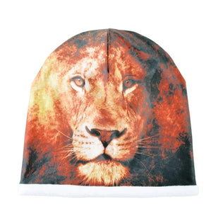 Women's Acrylic Animal Pattern Casual Wear Hip Hop Winter Cap