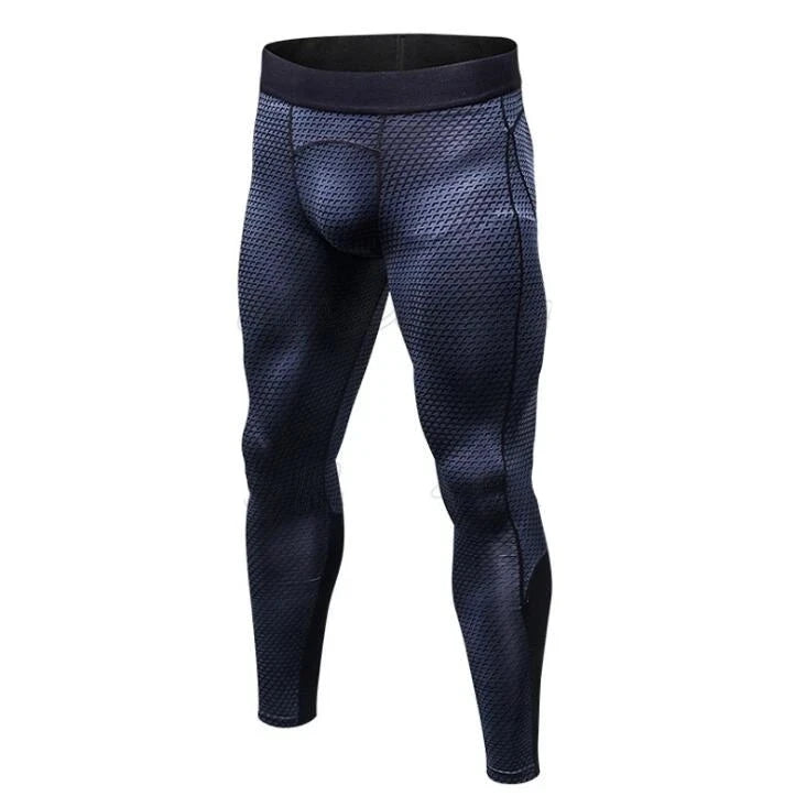 Men's Polyester Quick Dry Compression Running Sports Leggings