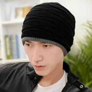 Men's Faux Fur Solid Pattern Casual Wear Winter Bonnet Cap