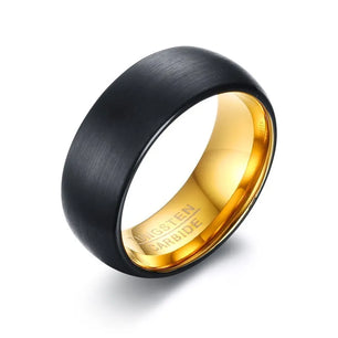 Men's Metal Tungsten Geometric Pattern Trendy Wedding Ring