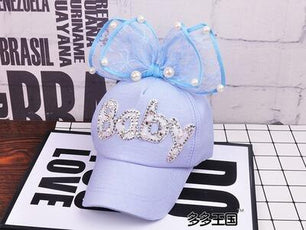 Women's Cotton Pearl Pattern Casual Wear Hip-Hop Snapback Caps