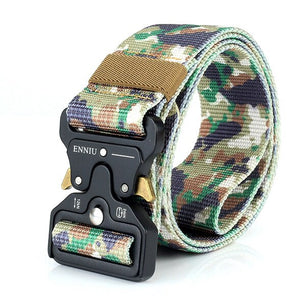 Men's Canvas Multifunctional Buckle Closure Camouflage Belts