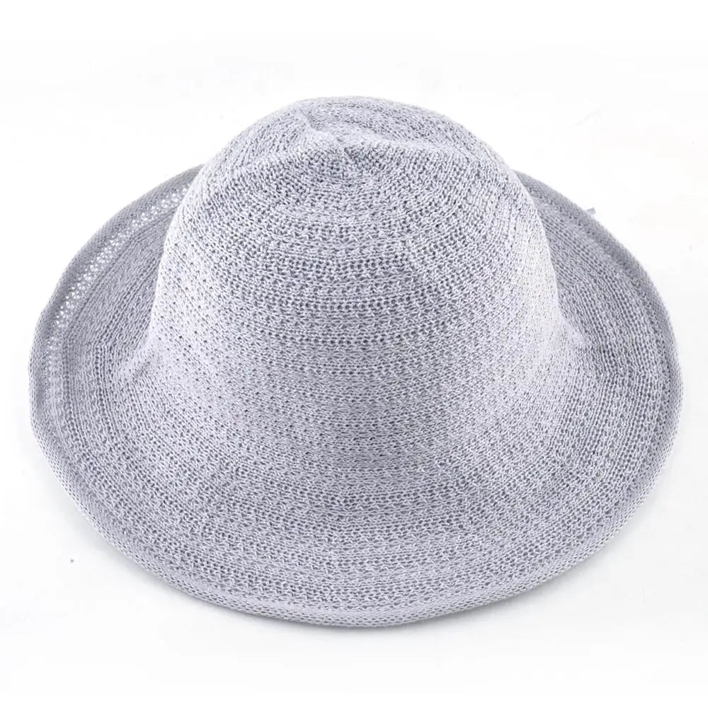 Women's Polyester Solid Pattern Sun Protection Glamorous Hat