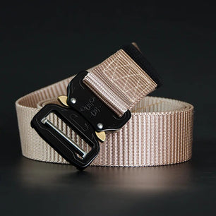 Men's Canvas Buckle Closure Solid Pattern Casual Military Belts