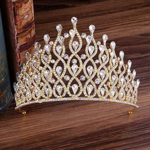 Women's Zinc Alloy Plant Pattern Tiaras Bridal Classic Crown