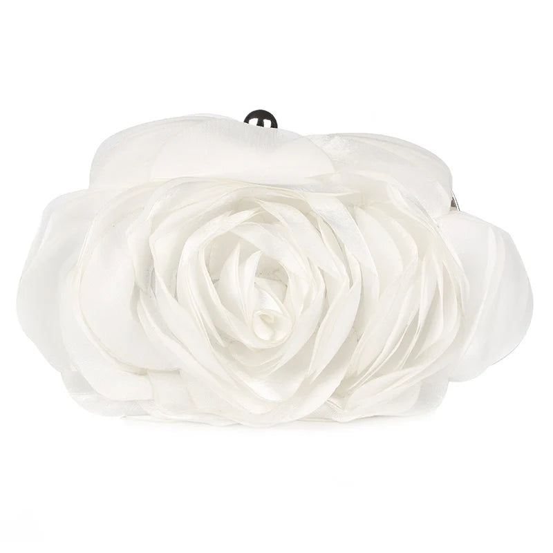 Women's Velour Hasp Closure Flower Pattern Trendy Wedding Clutch