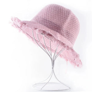 Women's Polyester Solid Pattern Sun Protection Glamorous Hat