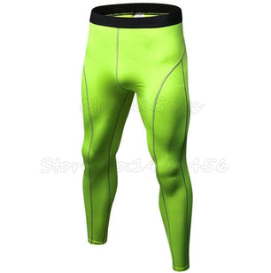 Men's Polyester Quick Dry Compression Running Sports Leggings