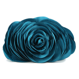 Women's Velour Hasp Closure Flower Pattern Trendy Wedding Clutch